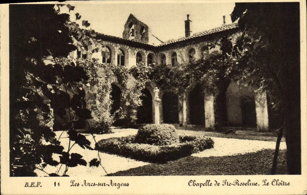 Les Arce-sur-Argeños — Capela de Santa Roselina. O Cloister — B.E.F. 14 - Frente