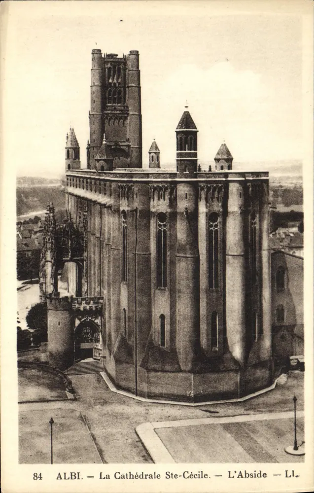 Albi — A Catedral de Santa Cécile — A Abside — LL. - Frente