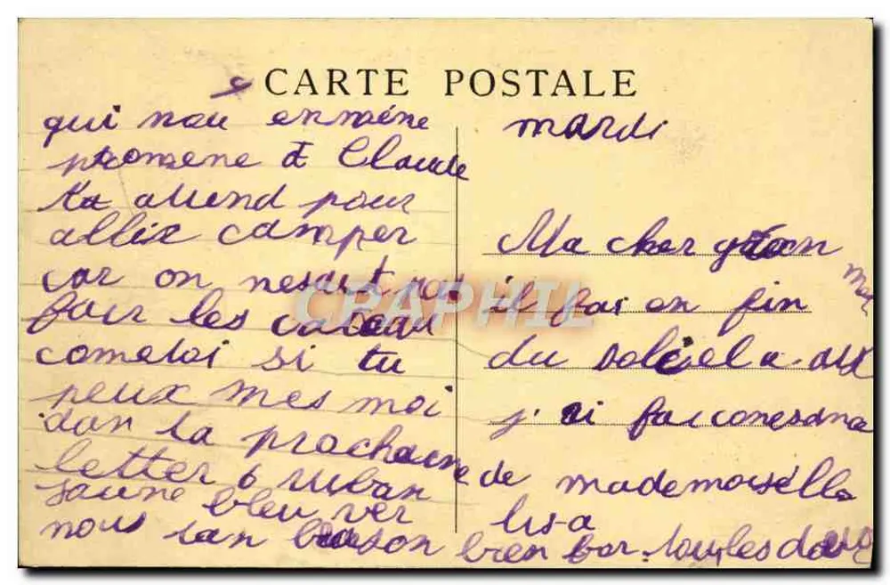 Abtei HAUTECOMBE — Das Kloster, gesehen durch die Kastanienbäume - Rückseite