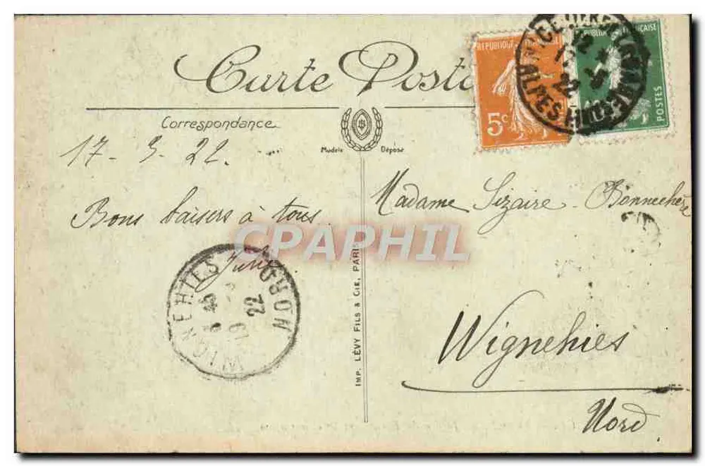Nice — Ensemble des Jardins du Roi Albert 1er und des Casinos — Selecta 154 - Rückseite