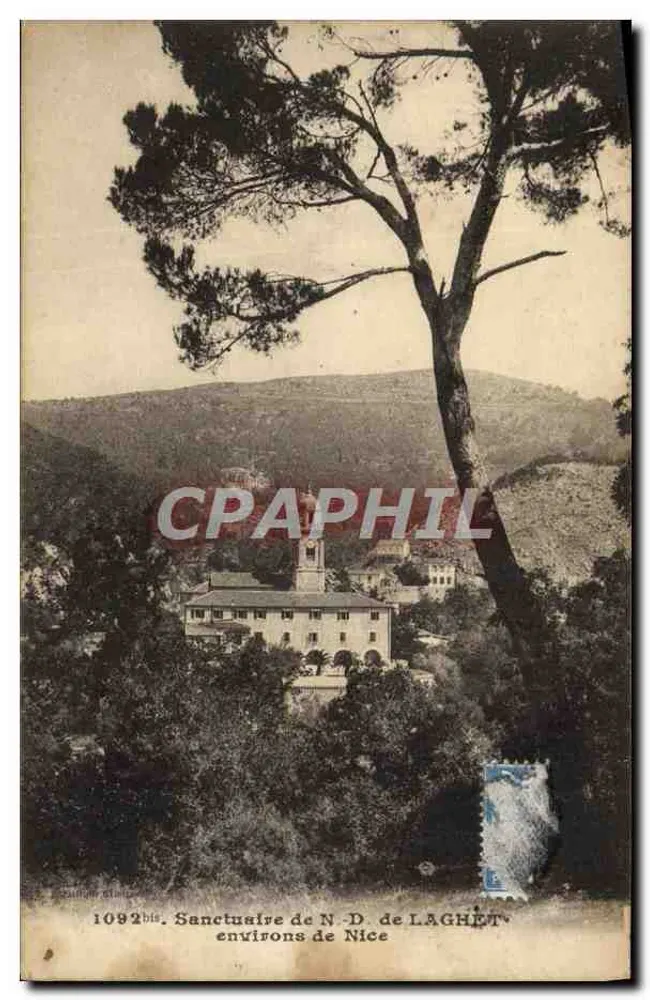 Santuário de N.-D. de LAGHET — arredores de Nice — editor G. GLETTA, n° 1092 bis - Frente