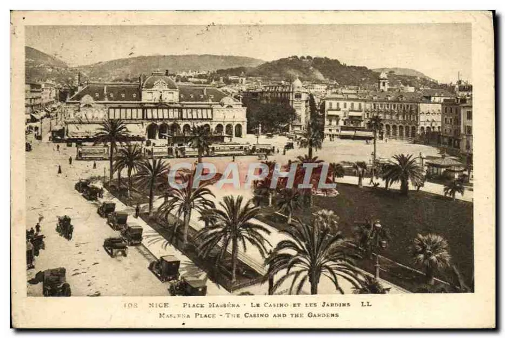 Nice - Place Masséna - Das Casino und die Gärten - LL - Vorderseite