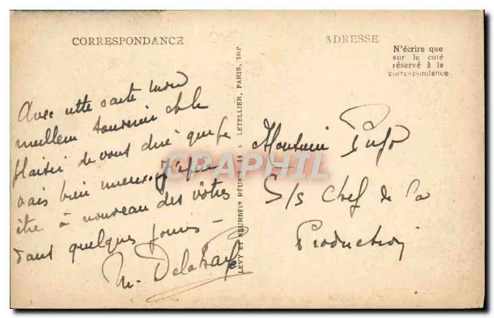 Amiens — Jardim das Plantas — LL - Verso