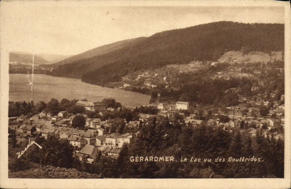 Gérardmer - O Lago visto dos Gouttridos — Edições d'Art V. Rœder, Nancy - Frente
