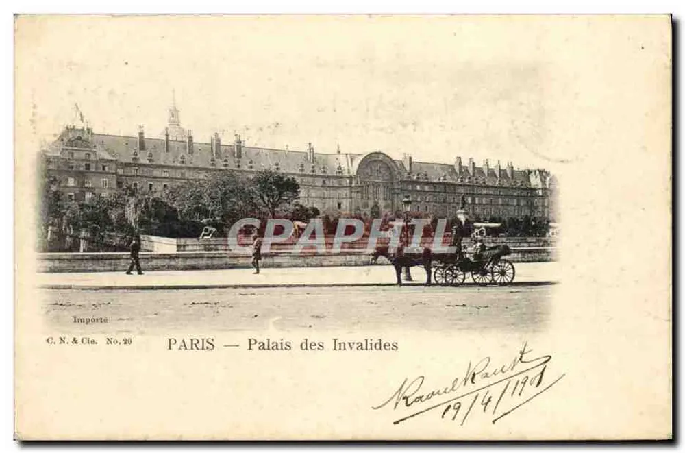 PARIS — Palácio dos Invalidos — C.N. & Cie, No. 20 - Frente