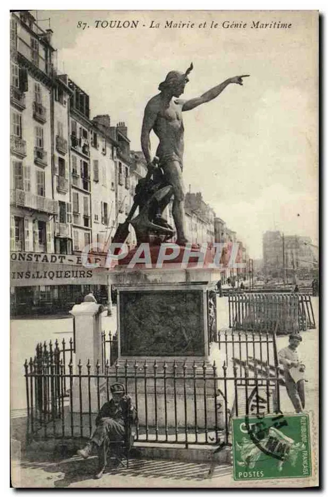 Toulon - Das Rathaus und der Marinegenie — Verlag Onstadt-Paris - Vorderseite