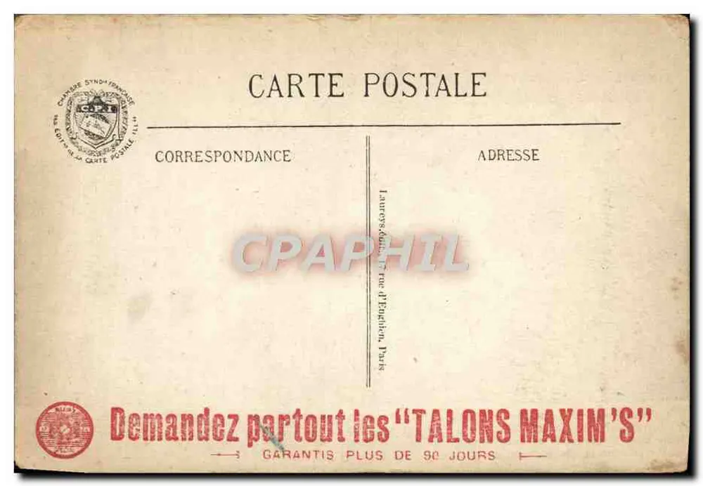 Der « Clos » — Eigentum von Herrn Poincaré in Sampigny (Meuse) — Gezeichnet in Paris 686 - Rückseite