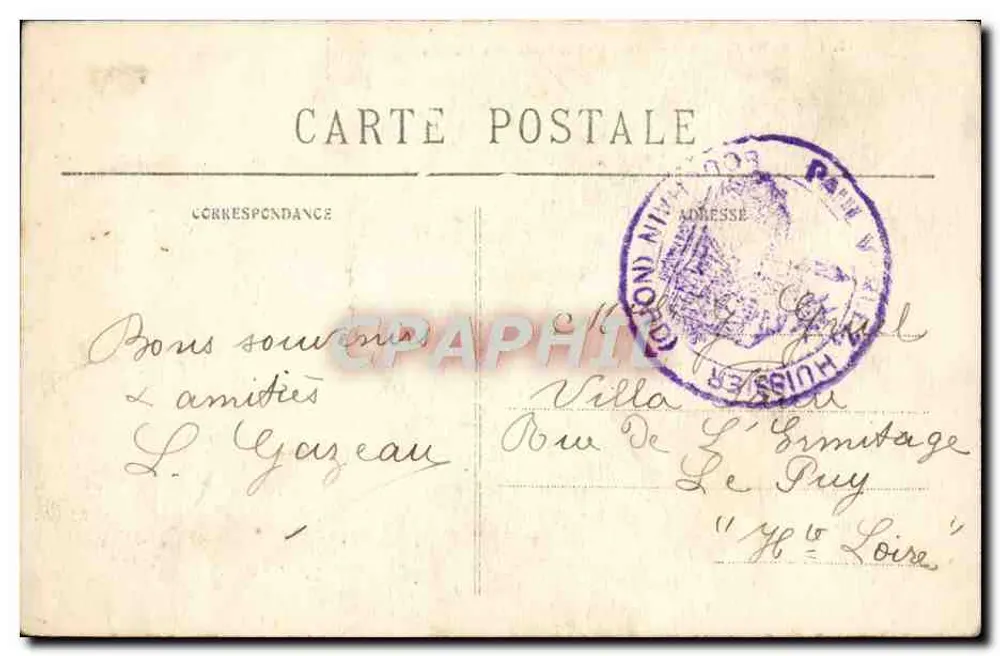 Crozant (Creuse) — Vista geral das Ruínas — Editor desconhecido, n°12 - Verso