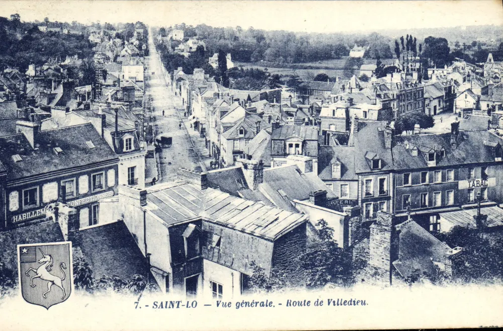 Saint-Lô — Vista geral — Estrada de Villedieu - Frente