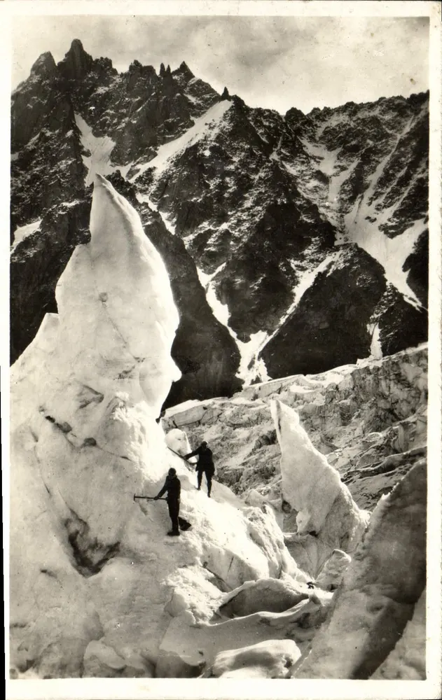 Chamonix - Serake im Zusammenhang - Besteigung des Mont-Blanc — Edition G. Tairb Blanc - Vorderseite