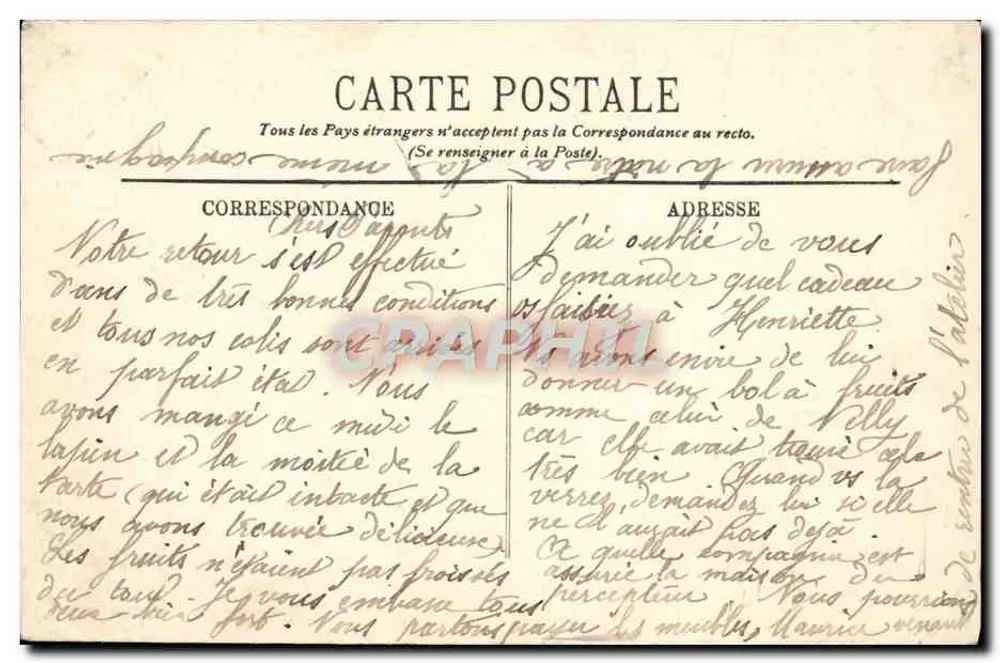 Amiens — A Prefeitura — LL. - Verso