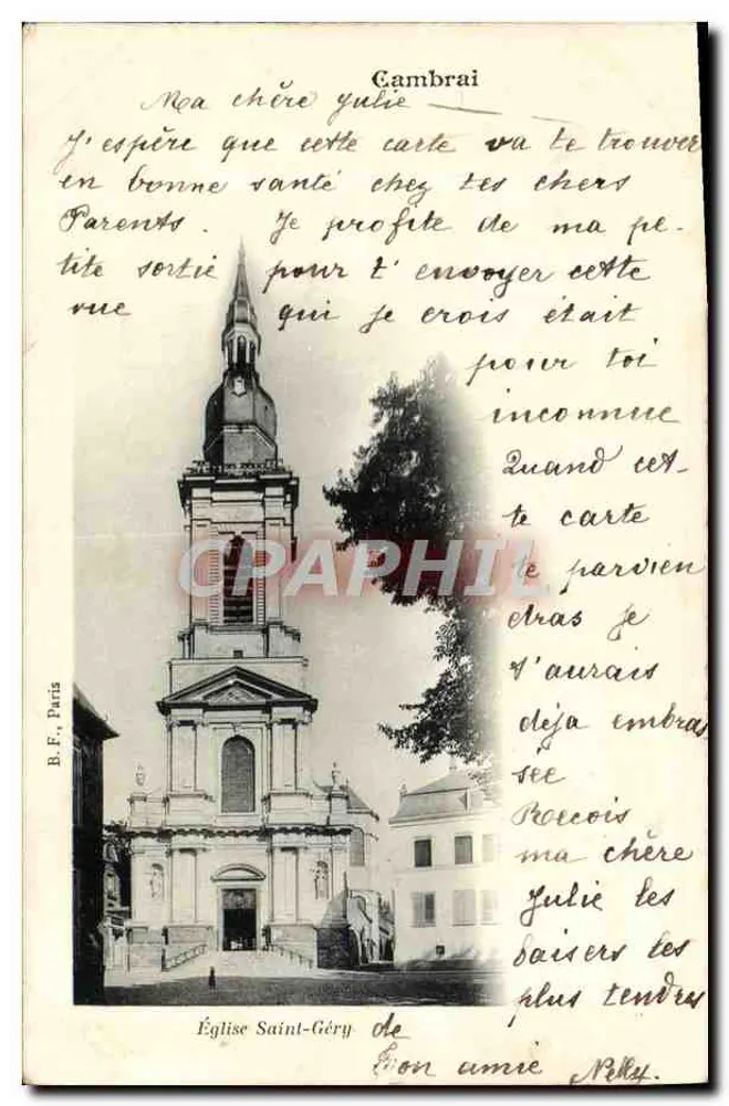 Igreja de Saint-Géry — Cambrai — B.F. Paris - Frente