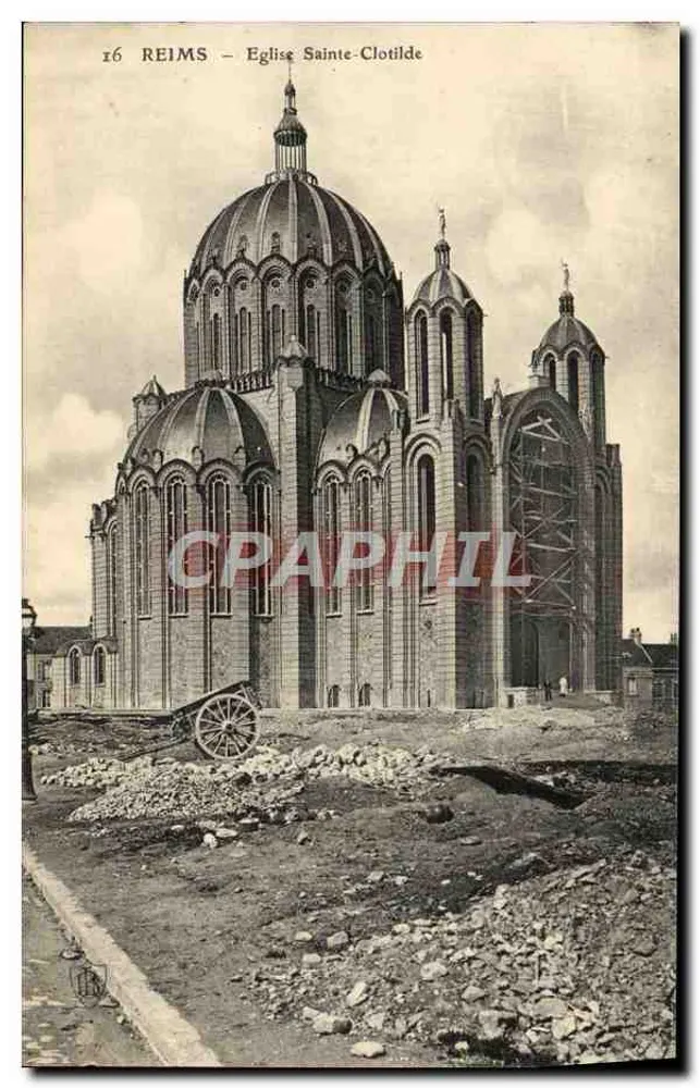 Reims — Igreja de Santa Clotilde — editor desconhecido, n° 16 - Frente