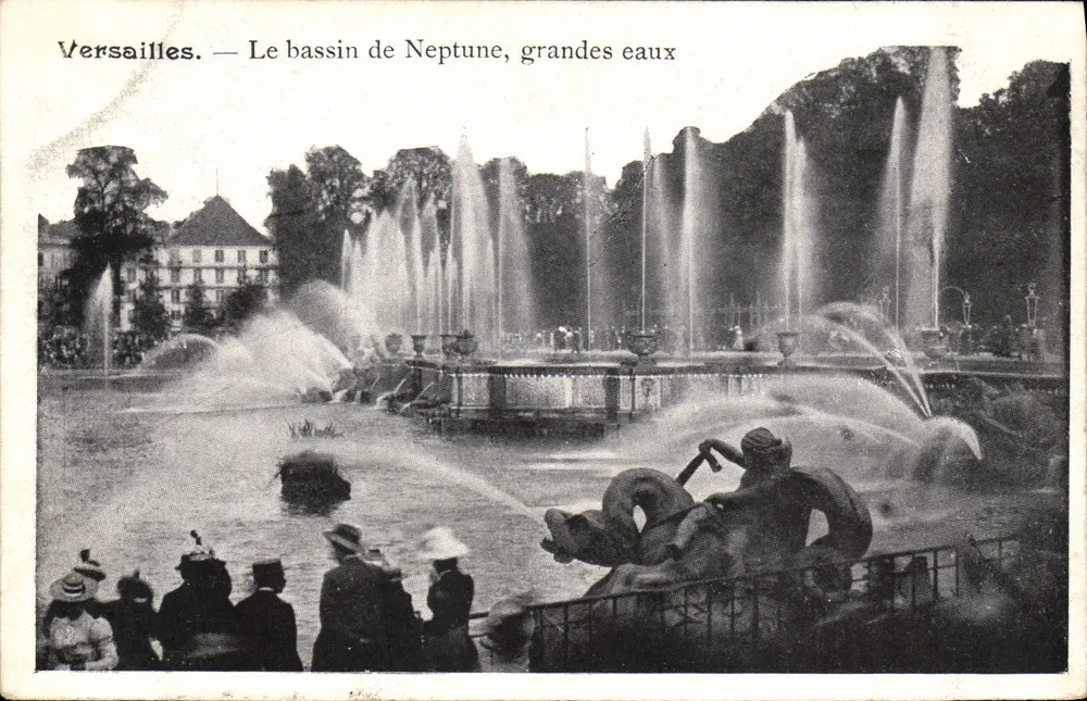 Versailles — Der Neptun-Becken, große Wasser — Mme Morcan, Verlag Versailles - Vorderseite