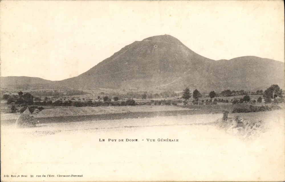 O Puy de Dôme - Visão Geral — Editor Boujé Réal, 21 rue de l'Écu, Clermont-Ferrand - Frente
