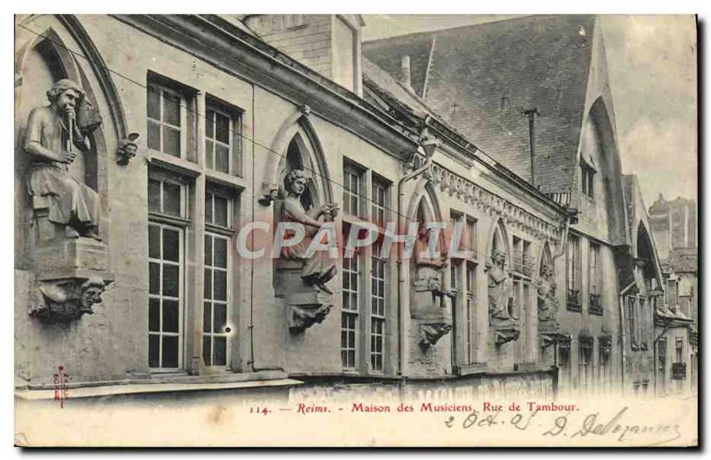 Reims — Haus der Musiker, Rue de Tambour — Verlag BIC, n° 114 - Vorderseite
