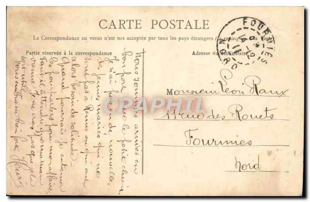 Reims — Igreja de São André — Editor P. DÉC. n°108 - Verso