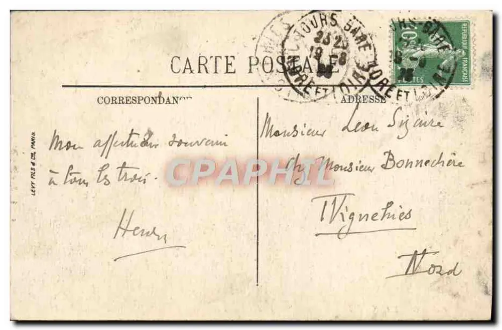 Chenonceaux — O Castelo — Os Jardins — LL. — N°37 - Verso