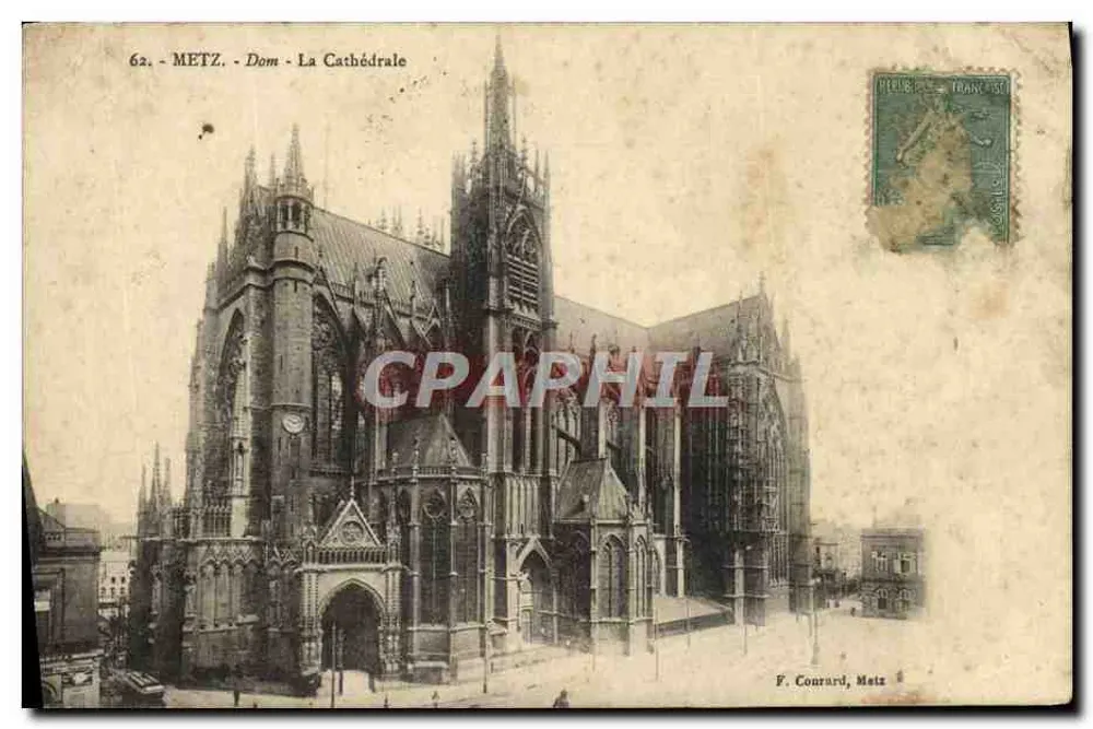 Metz - Dom - A Catedral — F. Conrard, Metz, n°62 - Frente