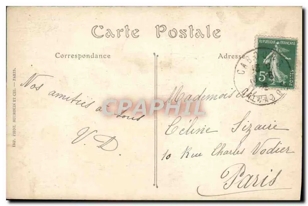 Cabourg — Die Digue-Promenade und das Casino — ND. Phot. - Rückseite