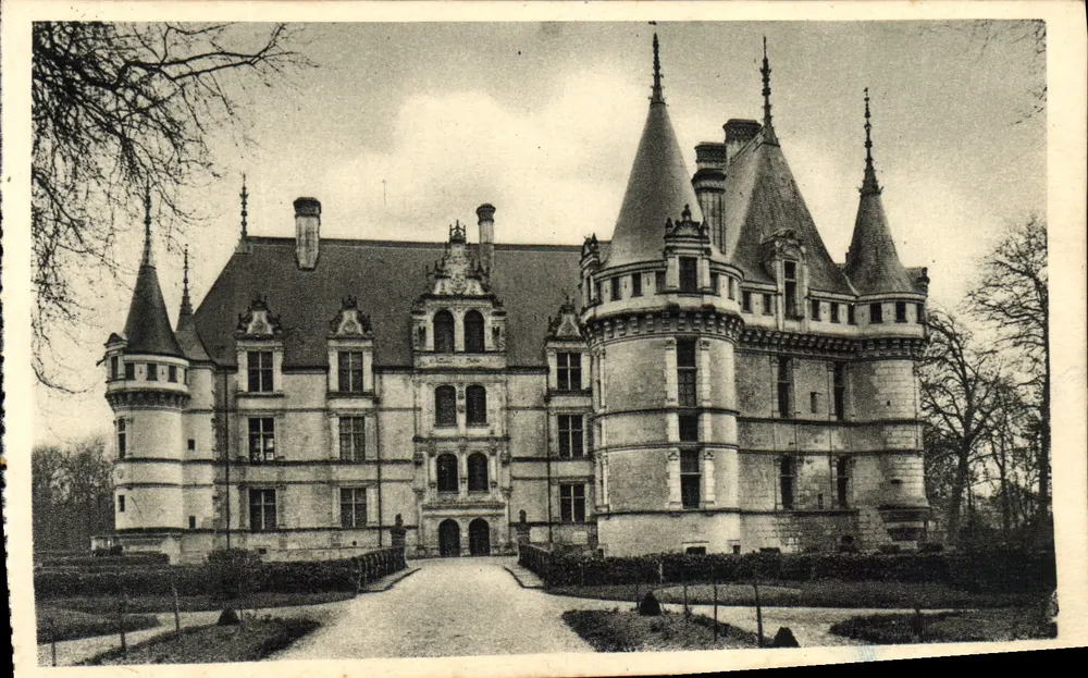 Schloss Azay-le-Rideau — Nordseite — Verlag: Service Commercial Monuments Historiques, Paris - Vorderseite