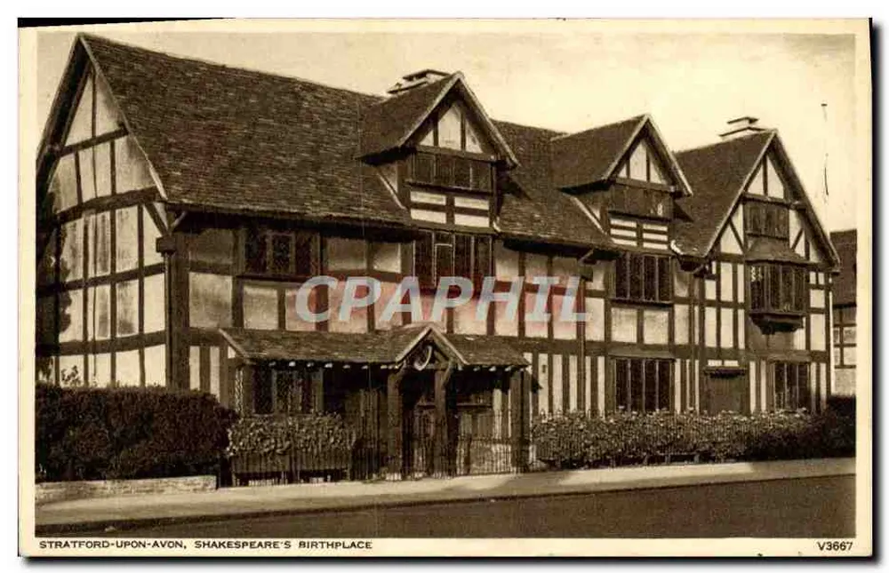Stratford-upon-Avon, Shakespeare's Birthplace — Photochrom, n° V3667 - Vorderseite