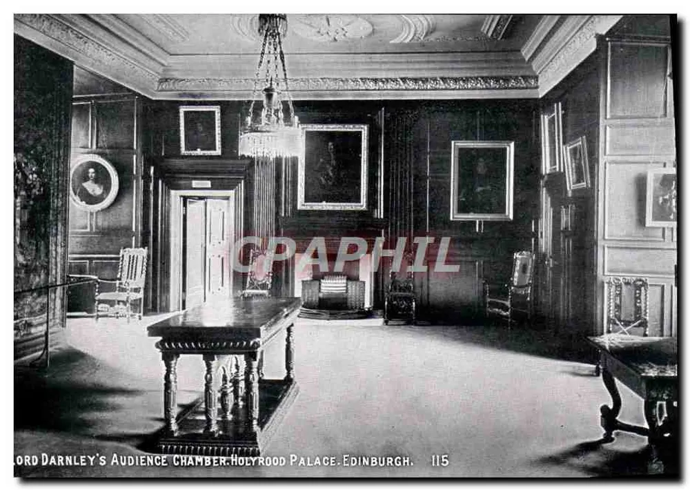 Lord Darnleys Audienzzimmer — Schloss Holyrood, Edinburgh — Serie Nr. 115 - Vorderseite
