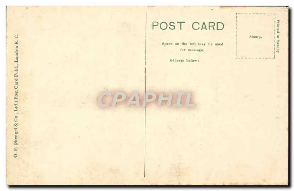 Púlpito externo, Magdalen College, Oxford — editor O.F. Stengel & Co., Londres - Verso