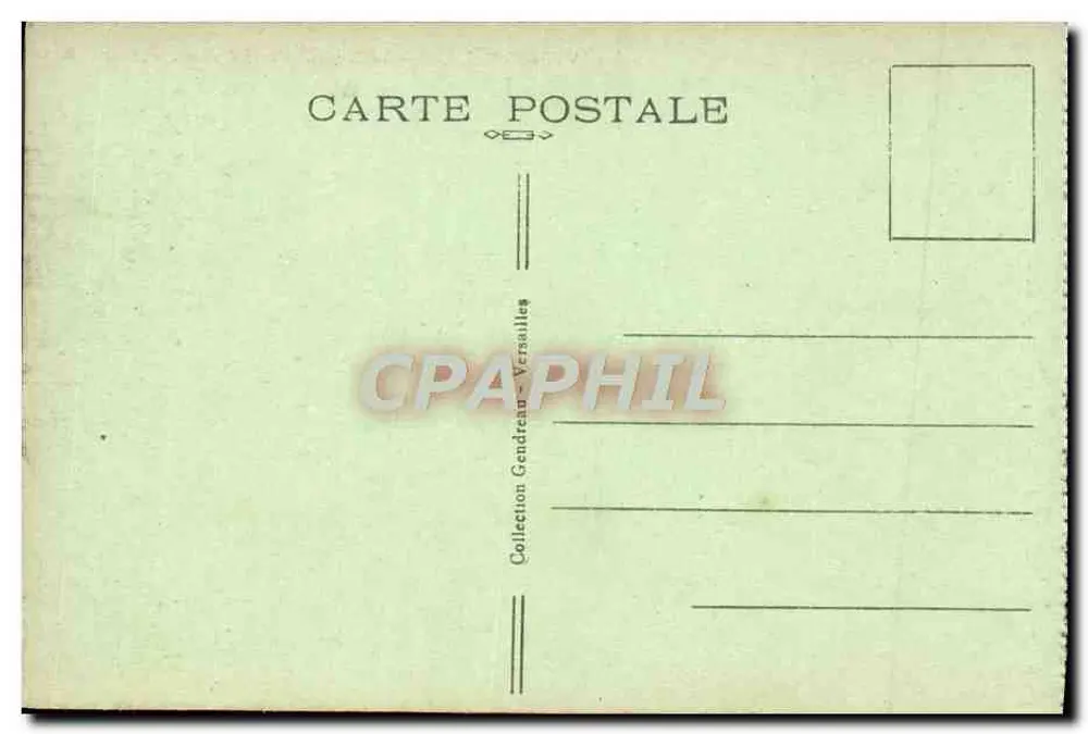 Versailles — A Fachada, no dia das Grandes Águas. E. G. - Verso