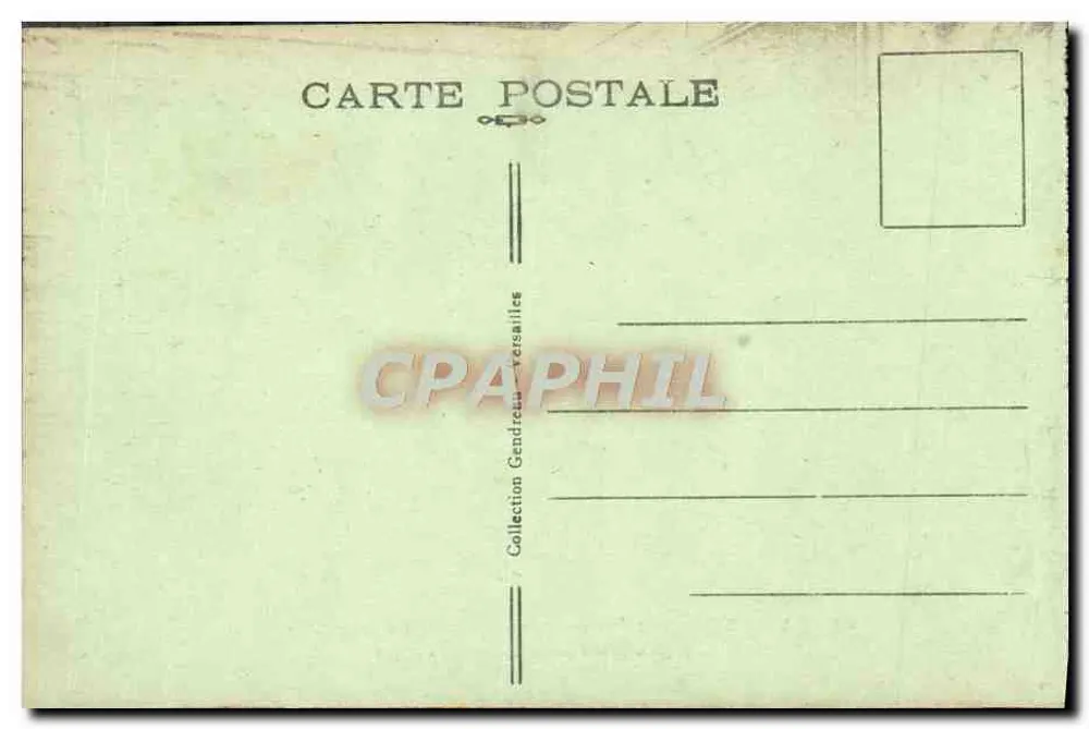 Versailles — Der Bassin des Neptun und die Avenue des Marmousets — B. G. - Rückseite