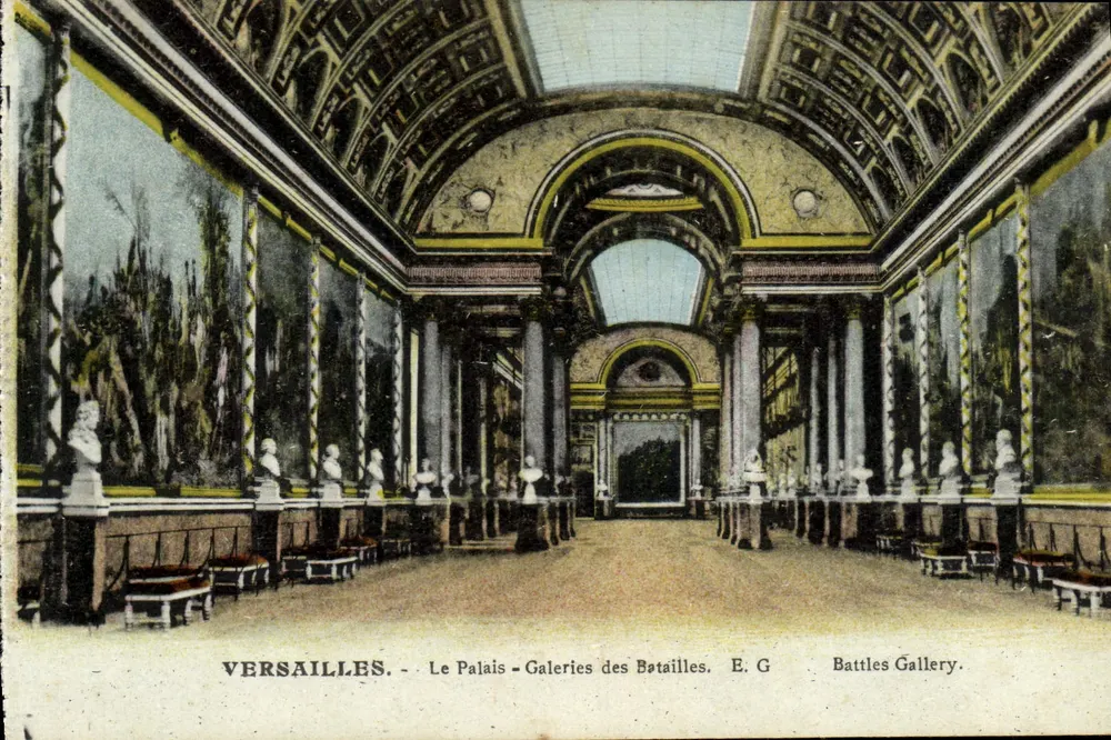 Versailles - O Palácio - Galerias das Batalhas. E. G. - Frente