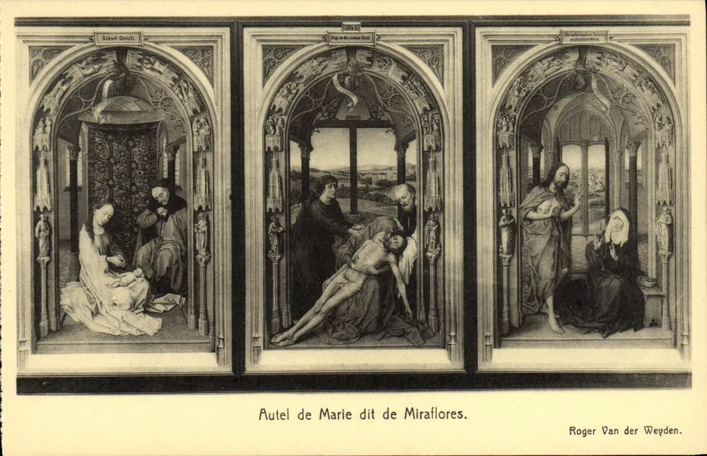Altar der Maria genannt Miraflores — Werk von Roger Van der Weyden — Verleger N. ELS, Berlin - Vorderseite