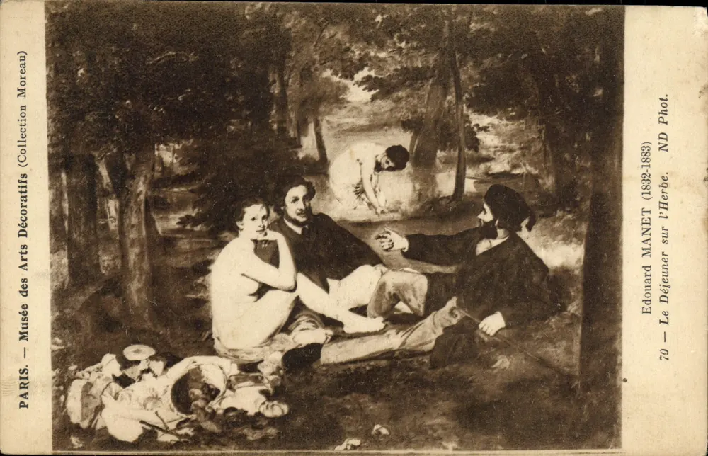 Das Picknick auf dem Gras — Édouard Manet — Musée des Arts Décoratifs, Paris — Édouard Moreau Phot. - Vorderseite