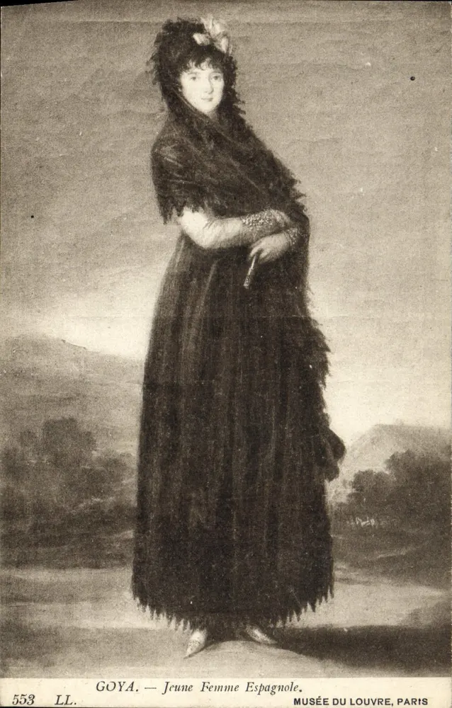 Goya — Junge spanische Frau — Musée du Louvre, Paris, n° 553 LL - Vorderseite