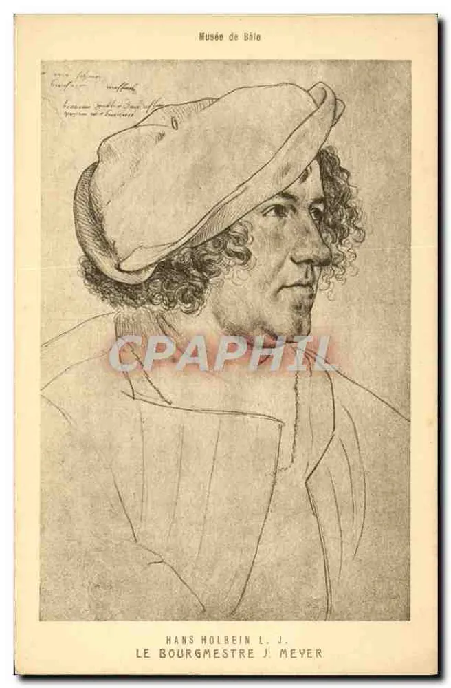 Hans Holbein L.J. — El Alcalde J. Meyer — Museo de Basilea - Anverso