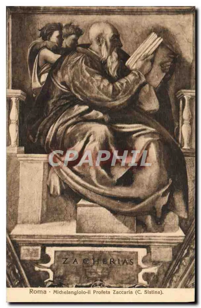 Rom — Michelangelo — Der Prophet Zacharias (Sixtinische Kapelle) - Vorderseite