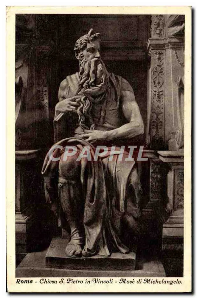 Rom — Kirche S. Pietro in Vincoli — Mosè von Michelangelo - Vorderseite