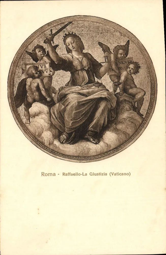 Roma - Raffaello-De Rechtvaardigheid (Vaticaan) - Voorkant