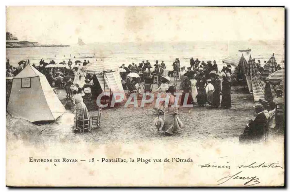 Umgebung von Royan — 18 - Pontaillac, die Bucht von Otrada aus gesehen - Vorderseite