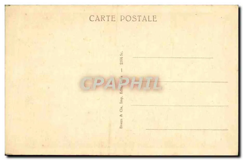 O Templo do Amor — Petit Trianon — Temple of Love — editor Braun & Cie, n° 57 - Verso