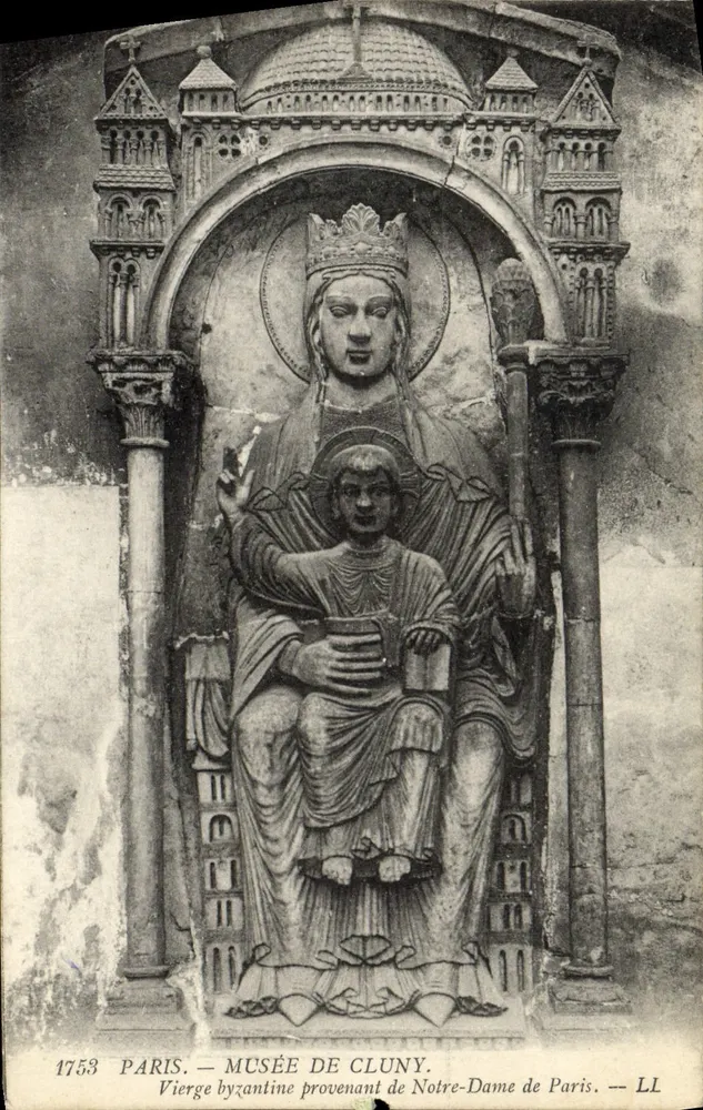 Byzantinische Jungfrau aus Notre-Dame de Paris — Musée de Cluny — LL - Vorderseite