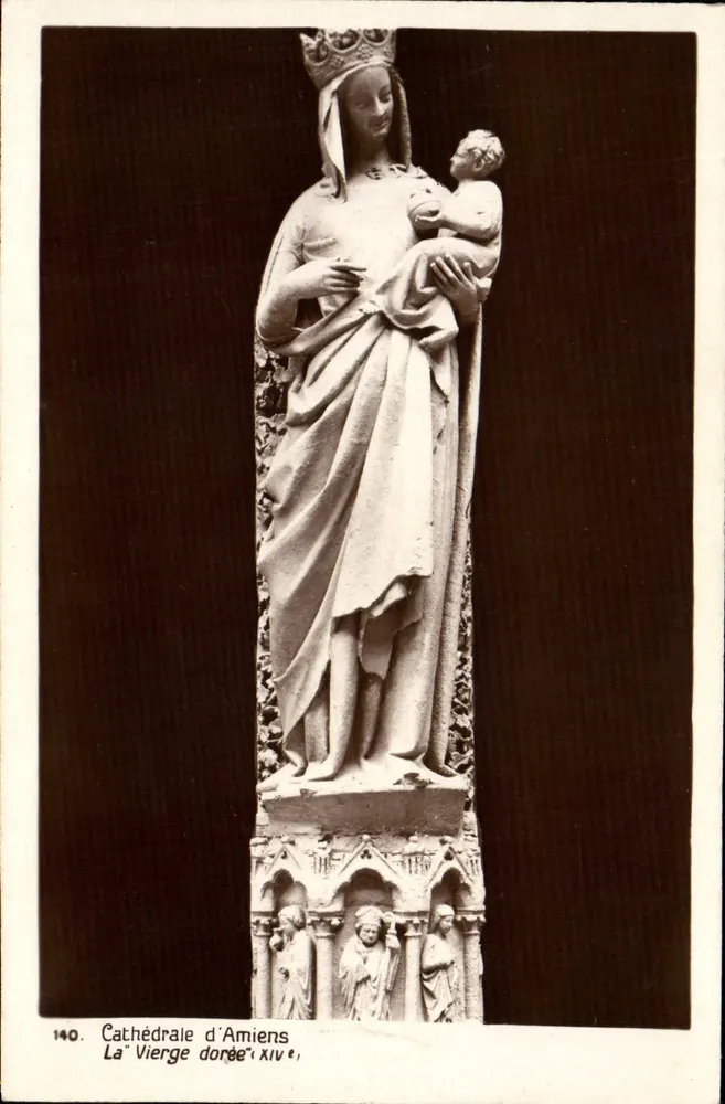 Catedral de Amiens — A Virgem Dourada, XIV — n° 140 - Frente