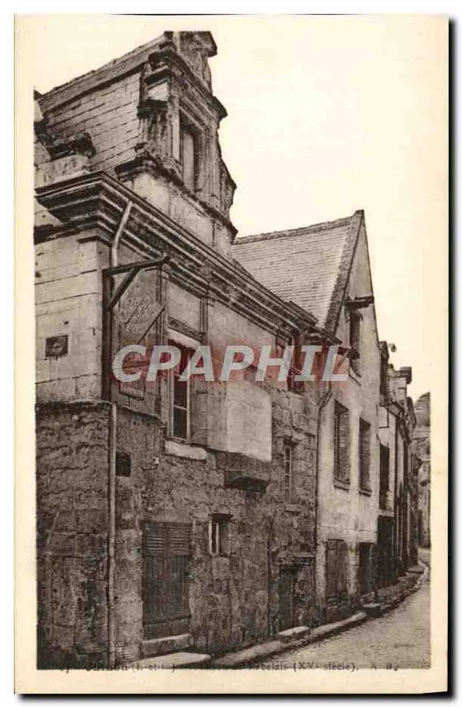 Rue des Bouchers em Nébelsac (século XV) — vue de rue — Phototypie A. Bruel Angers - Frente
