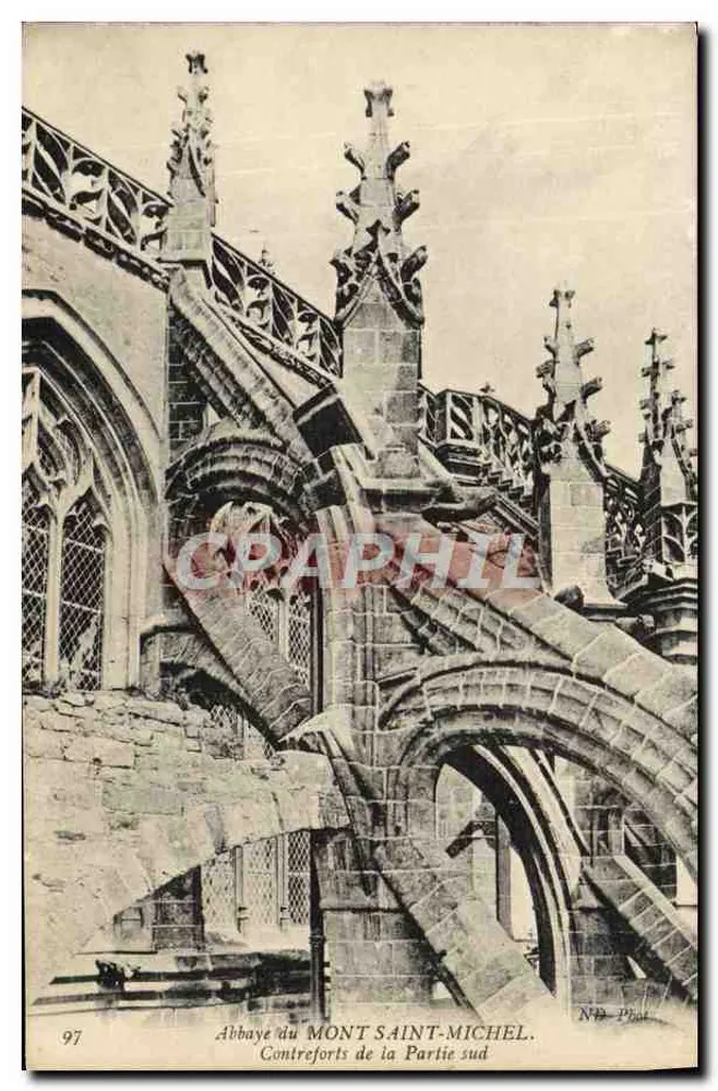 Abtei Mont Saint-Michel — Südliche Stützwände — Nr. 97, Verlag Phal - Vorderseite