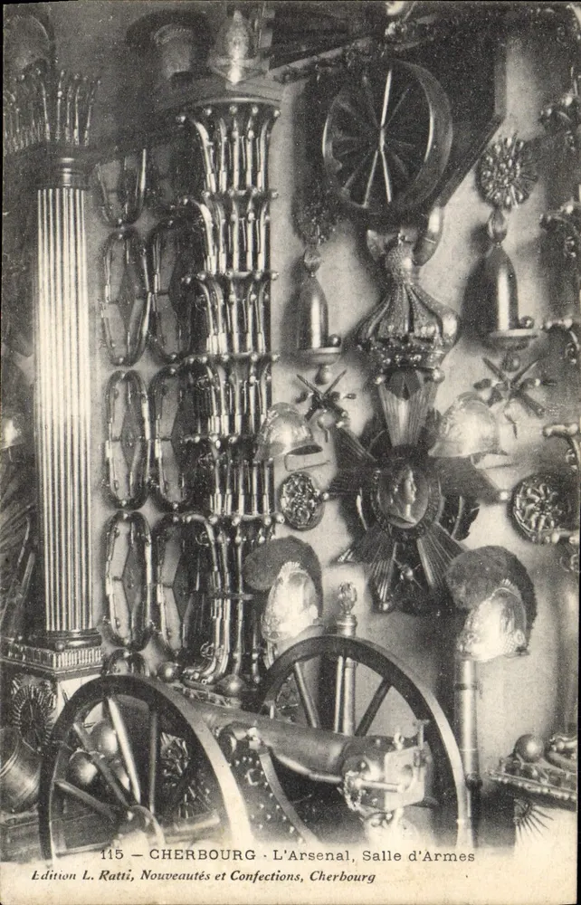 Cherbourg — Das Arsenal, Waffenkammer — Edition L. Ratti, Nr. 115 - Vorderseite