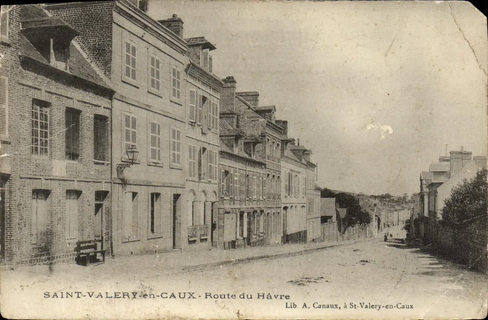 Saint-Valery-en-Caux — Route du Havre — Lib. A. Canaux, à St-Valery-en-Caux - Vorderseite