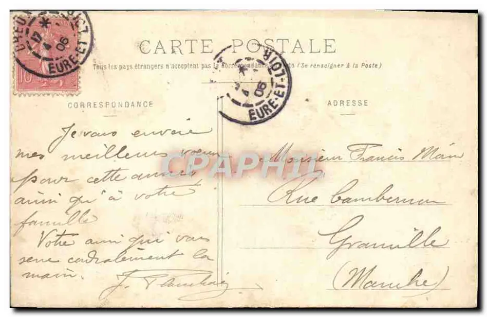Dreux — Allgemeine Ansicht vom Chemin de Ronde des alten Schlosses — Verlag Mauvager, Nr. 66 - Rückseite