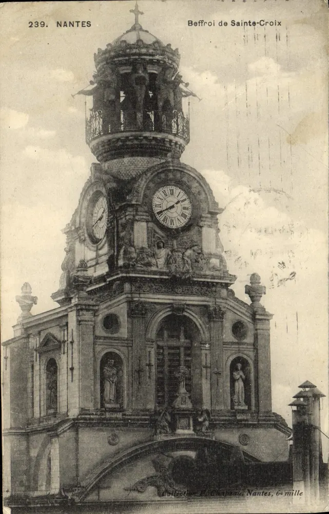 Klokkentoren van Sint-Kruis — Nantes — Collectie E. Chaprau, 64 duizend - Voorkant