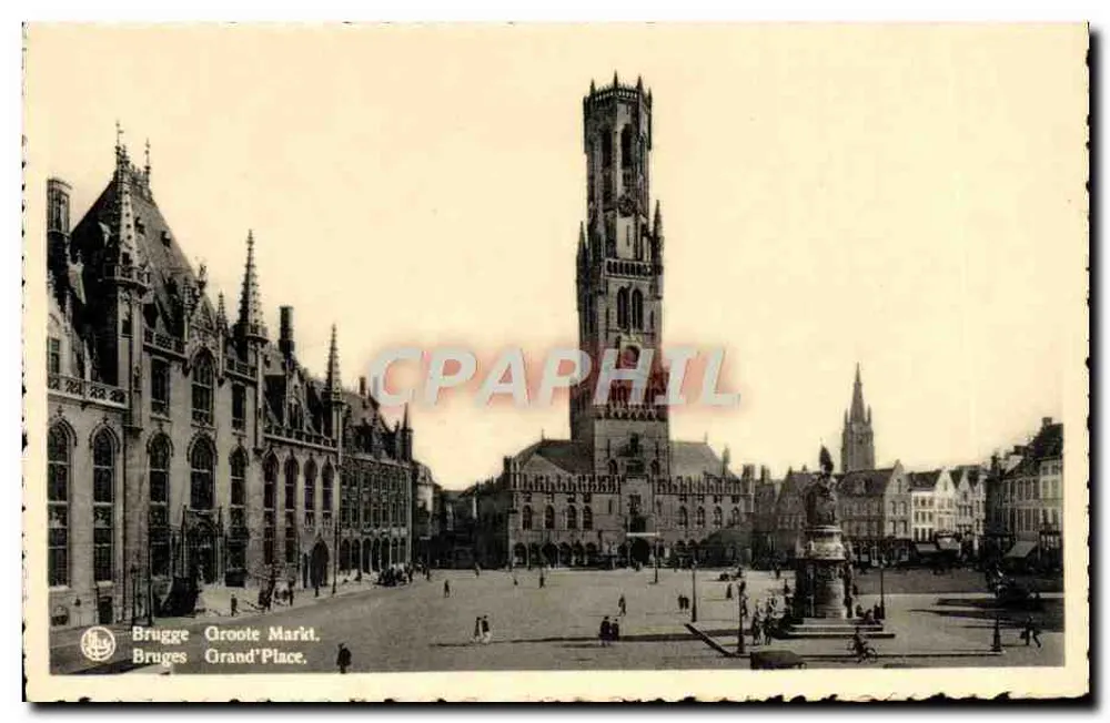 Bruges — Praça Principal — Editor Enn. Thill, Bruxelas, n° 1 - Frente