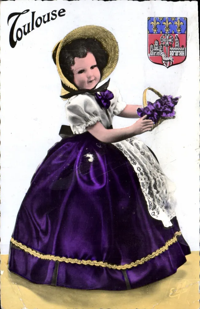 Toulouse — Poupée D'HORPHIN en costume régional — Éditeur D'HORPHIN - Awers